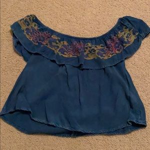 Off the shoulder blouse